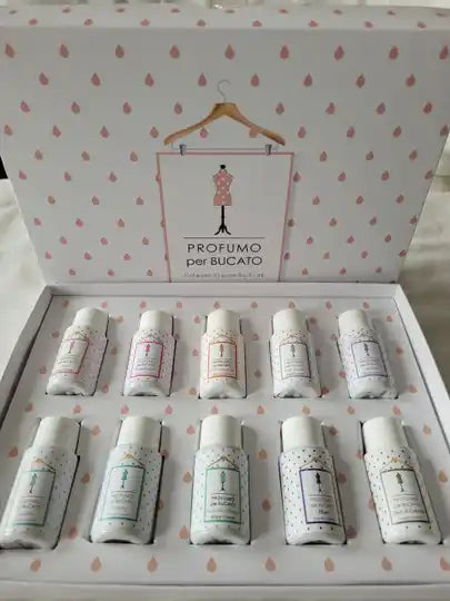 sample package Boujoir Couture washing perfume 10 scents x 20 ml