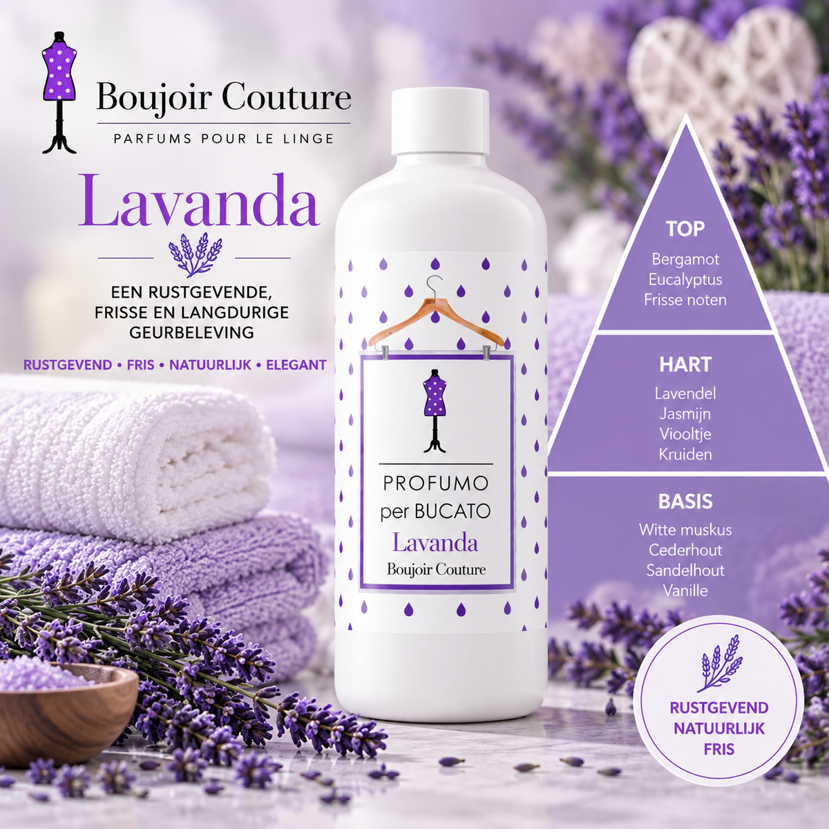 LAVANDA wasparfum – Klassieke lavendelgeur voor rust en frisheid – wasparfum afbeelding 1