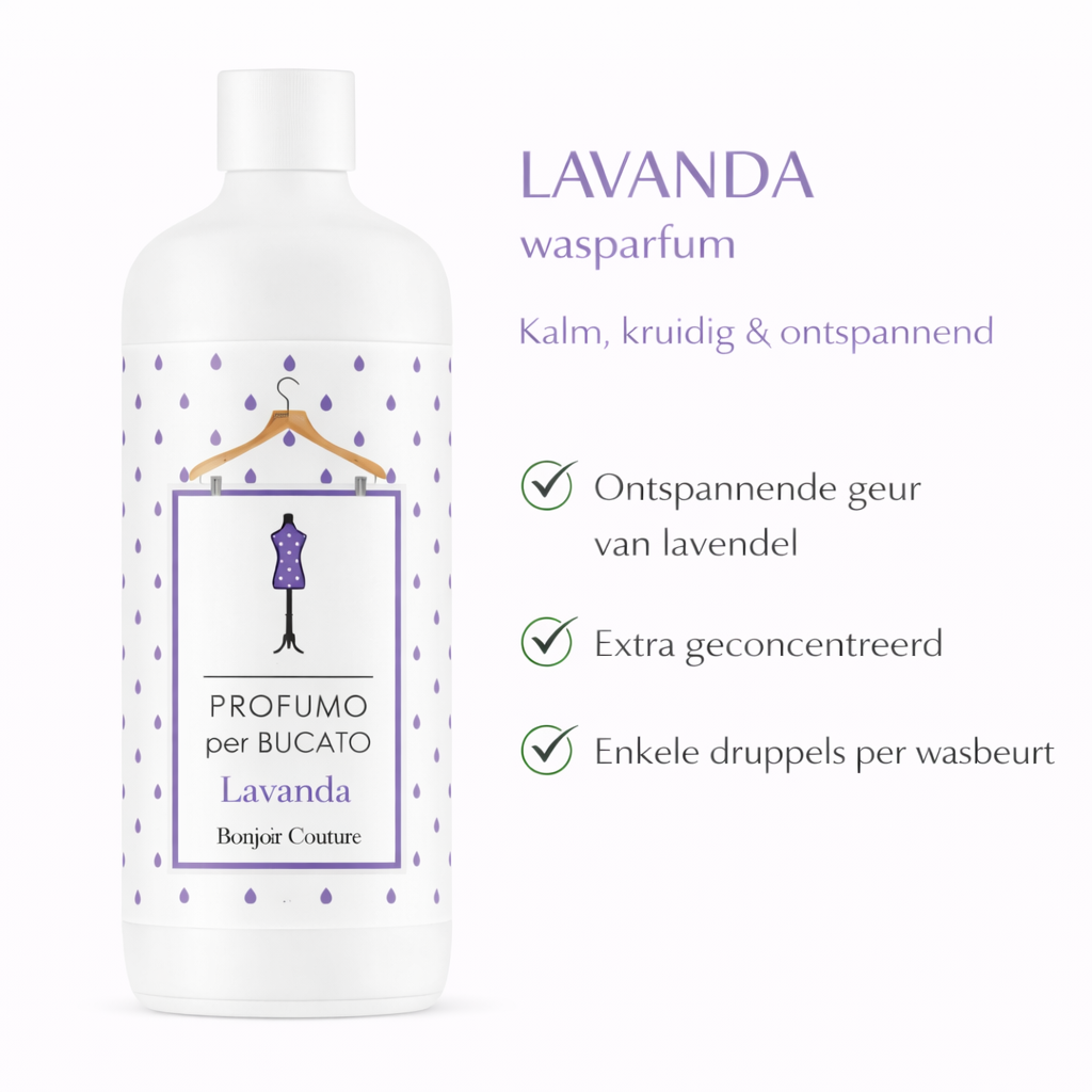 💜 Parfum pour le linge LAVANDA – Parfum classique de lavande pour la paix et la fraîcheur