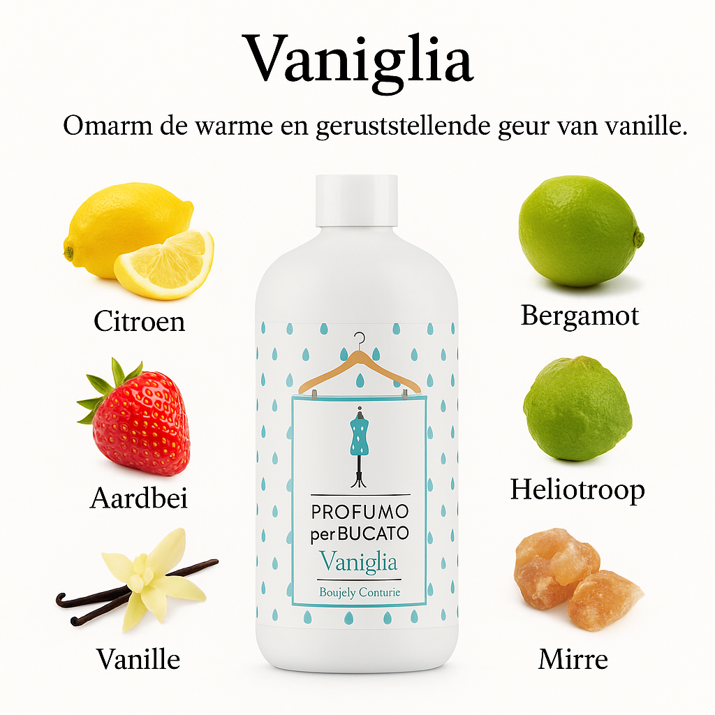 🍦 Parfum pour le linge VANIGLIA – Arôme de vanille doux, chaleureux et invitant