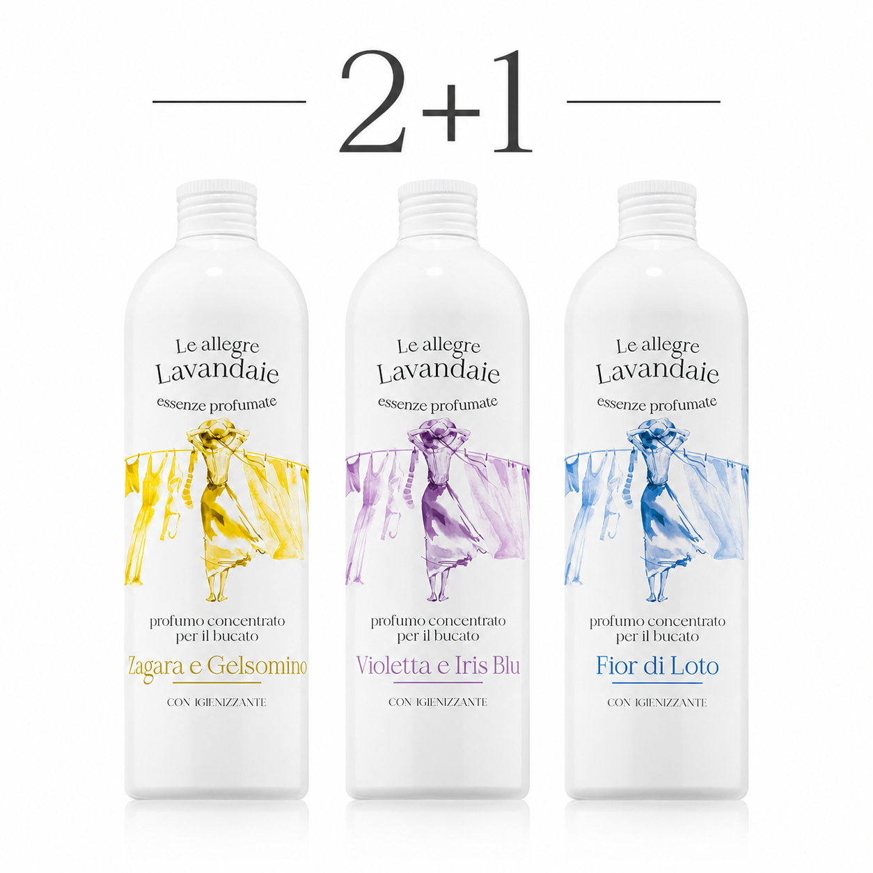 Luxe Wasparfum Bundel – 2+1 Gratis Zagara e Gelsomino • Violetta e Iris Blu • Fior di Loto