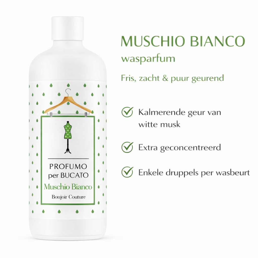 🤍 MUSCHIO BIANCO wasparfum – Verfijnde muskgeur met een sensuele twist