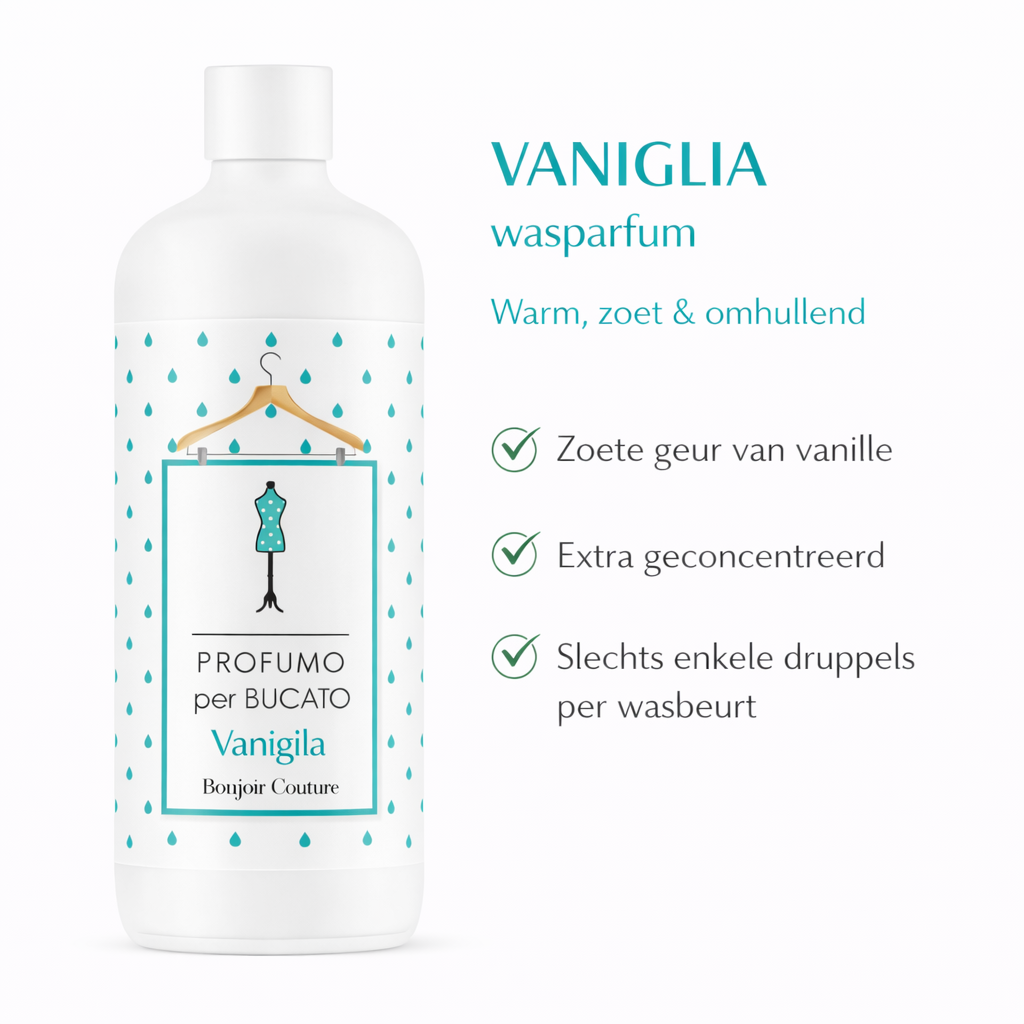 🍦 Parfum pour le linge VANIGLIA – Arôme de vanille doux, chaleureux et invitant