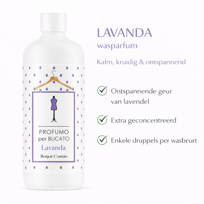💜 Parfum pour le linge LAVANDA – Parfum classique de lavande pour la paix et la fraîcheur