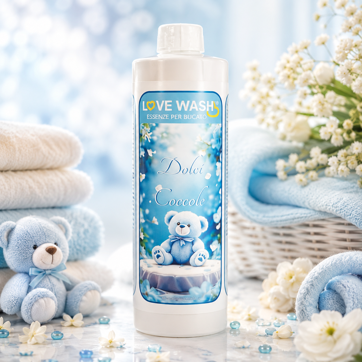 🌸 DOLCI COCCOLE wasparfum – Zachte knuffels van geur & frisheid