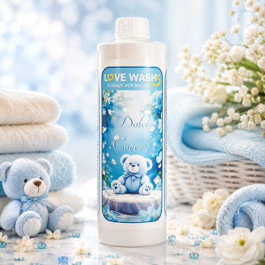 🌸 DOLCI COCCOLE wasparfum – Zachte knuffels van geur & frisheid