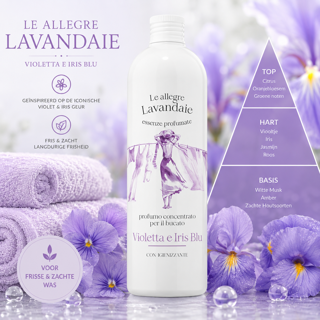 🌸 VIOLETTA E IRIS BLU wasparfum – Chique, bloemig én verfijnd