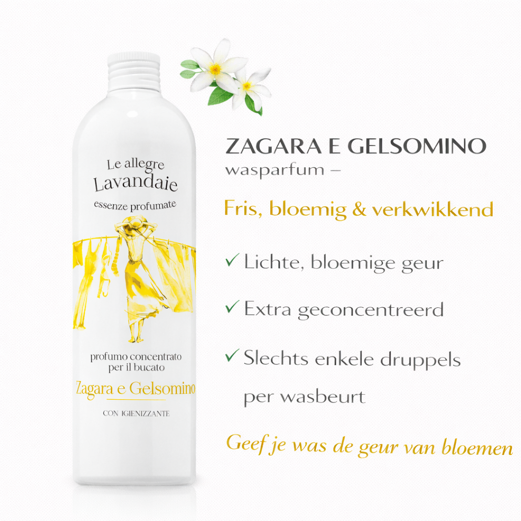 🌼 Parfum pour le linge ZAGARA E GELSOMINO – Frais, floral et ensoleillé méditerranéen