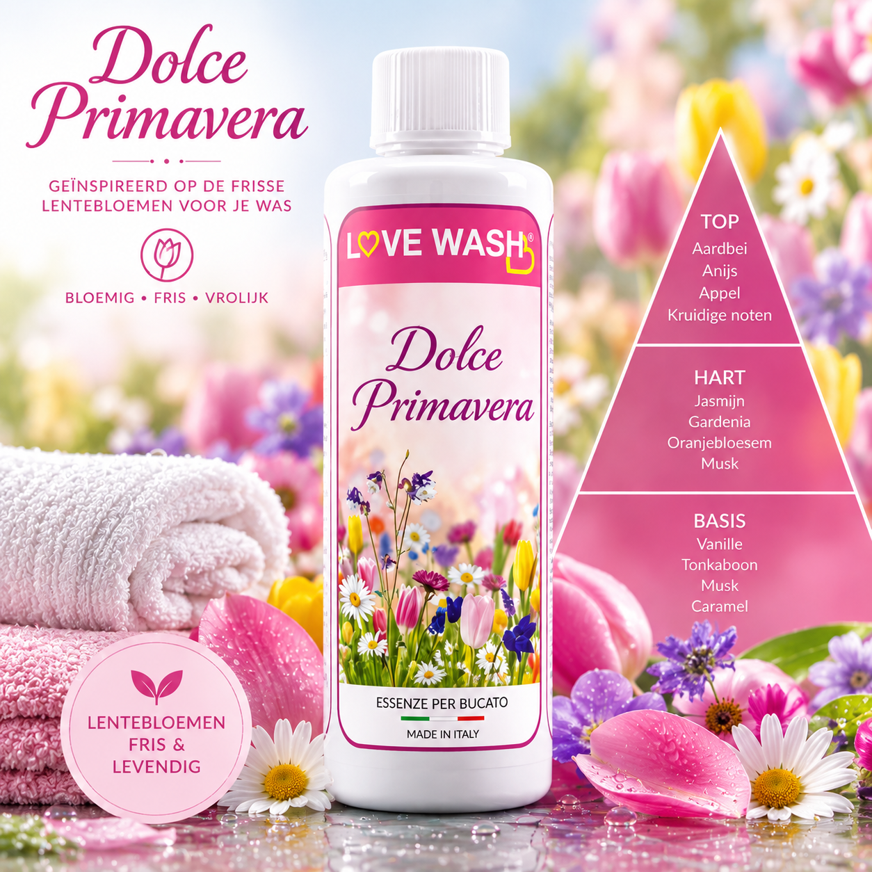 🌸 DOLCE PRIMAVERA wasparfum – Frisse lentebloemen voor je was