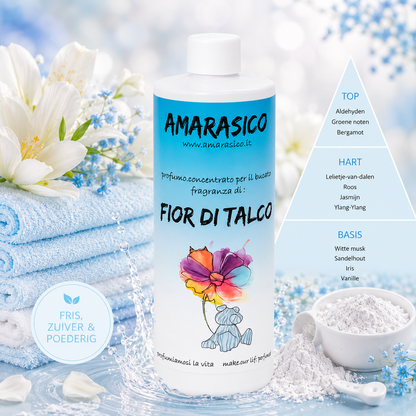 🤍 FIOR DI TALCO wasparfum – Zacht, poederachtig en fris
