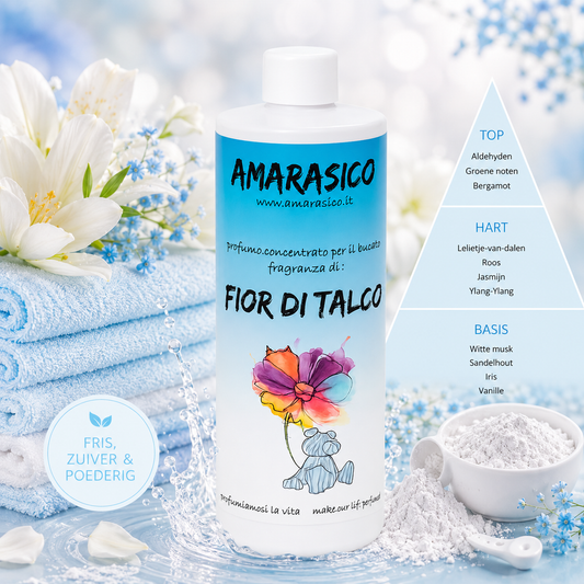 🤍 FIOR DI TALCO wasparfum – Zacht, poederachtig en fris