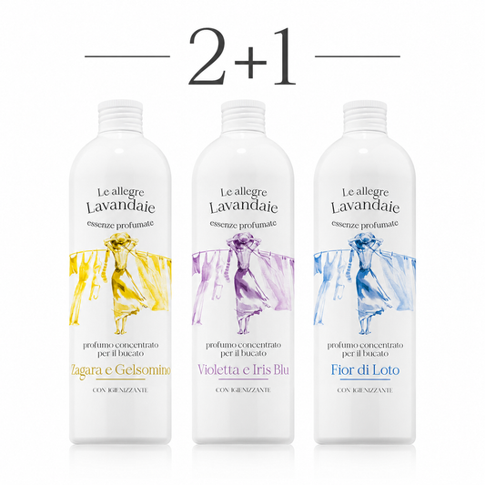 🌸 Luxe Wasparfum Bundel – 2+1 Gratis Zagara e Gelsomino • Violetta e Iris Blu • Fior di Loto