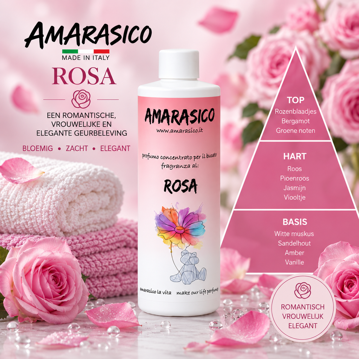 Amarasico Rosa washing perfume